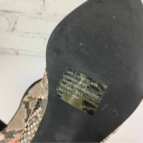 Steve Madden Cafe Snake Reptile Leather Ankle Bootie 8.5 - Picture 12 of 13